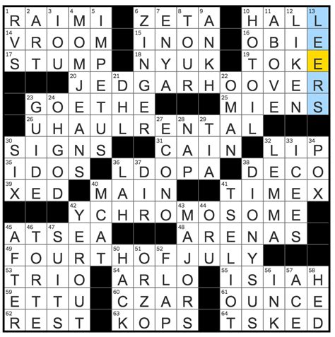 Satyrs say nyt crossword - This crossword clue might have a different answer every time it appears on a new New York Times Puzzle, please read all the answers until you find the one that solves your clue. Today's puzzle is listed on our homepage along with all the possible crossword clue solutions. The latest puzzle is: NYT 02/25/24. Search Clue: OTHER CLUES 25 …